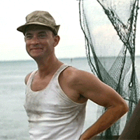 Forest Gump waves hello
